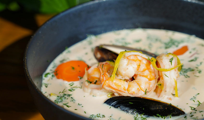 Thai Coconut Milk Soup with Chicken